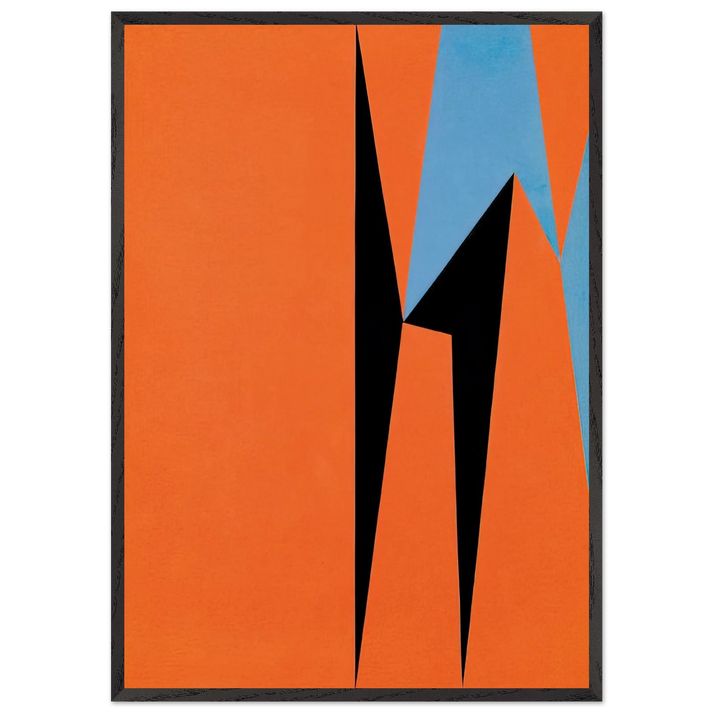 Dichotomic Organization - 1959 - Lorser Feitelson 70x100 cm / 28x40 inches Framed Art Print – Black Wooden Frame