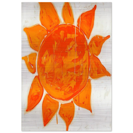 O sole mio! - 1979 - Mario Schifano Brushed Aluminum Print - 70x100 cm / 28x40 inches | Mario Schifano Aluminum Print | Mario Schifano Prints