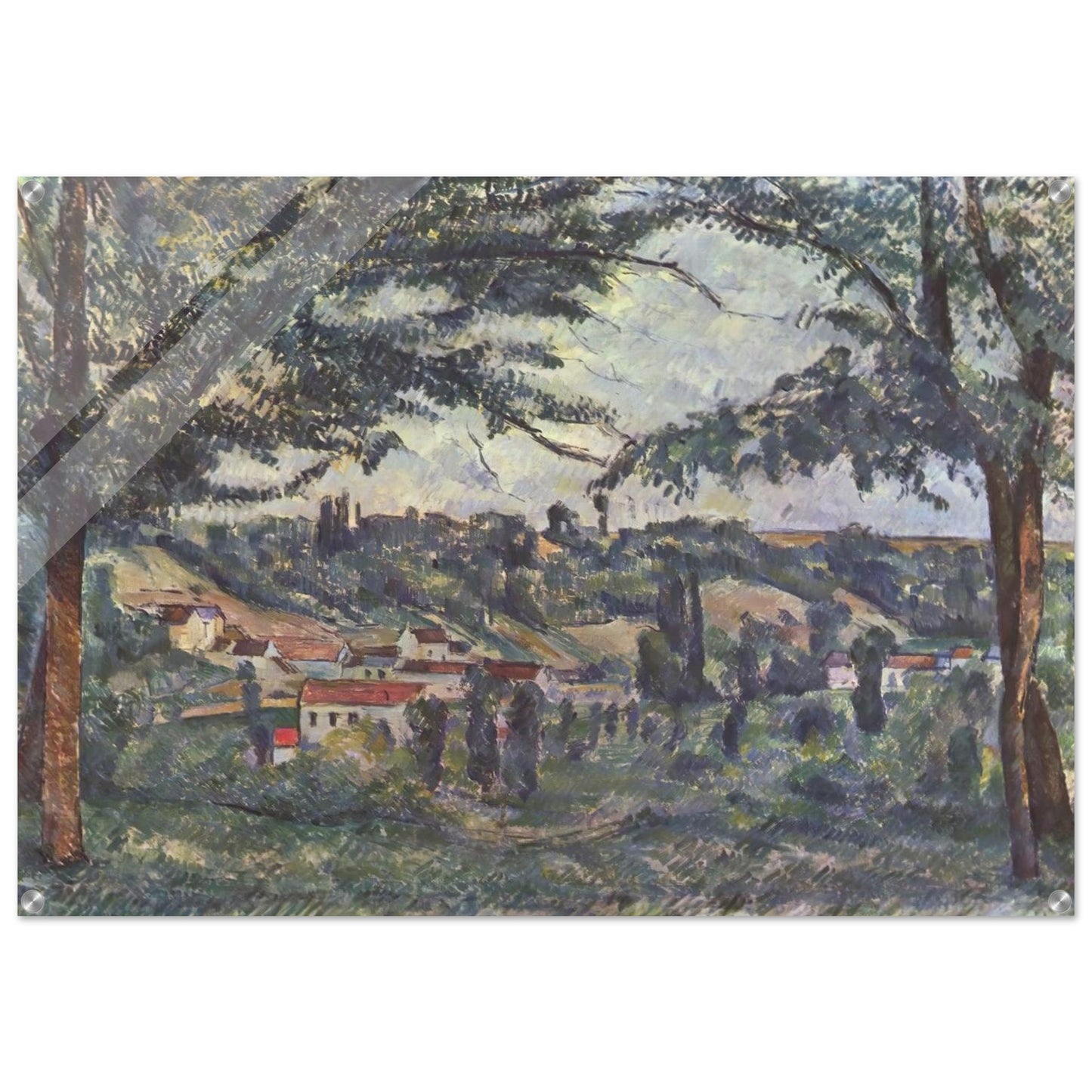 Landscape - Paul Cézanne Acrylic Print - 70x100 cm / 28x40″ inches