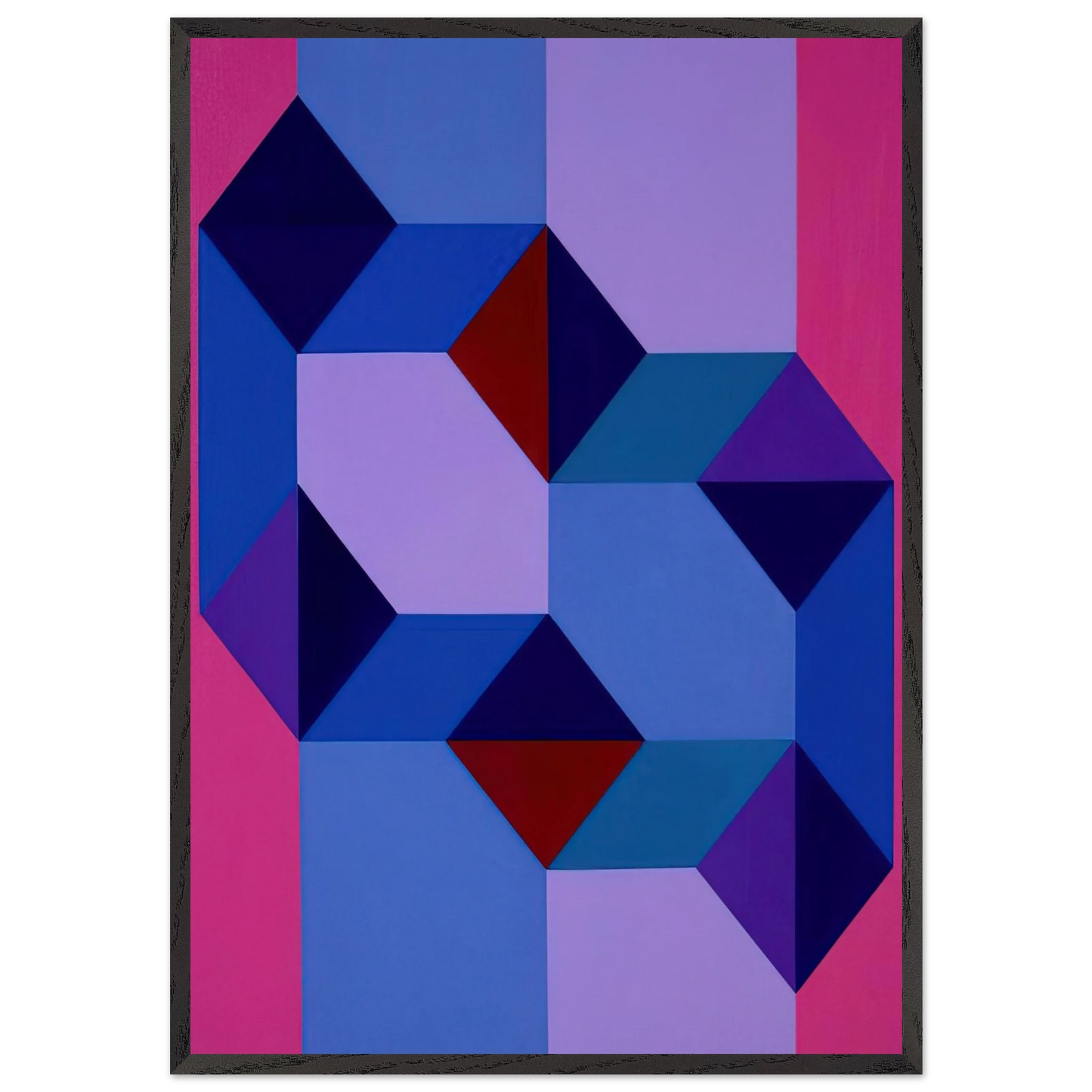 Untitled - Concretism N2 - Tomas Maldonado Framed Art Print – Black Wooden Frame - Default Title - -Framed Art Print