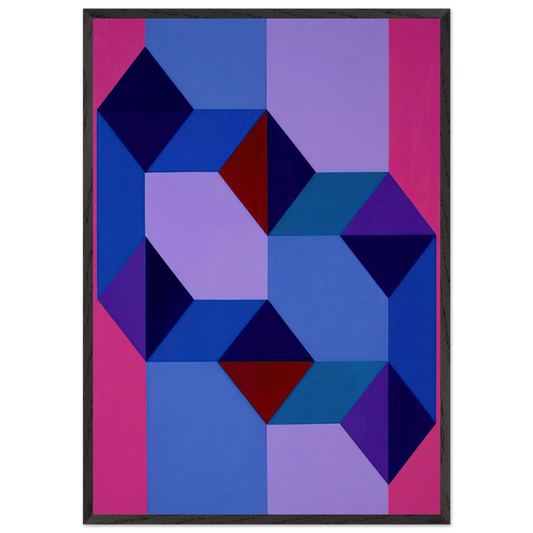 Untitled - Concretism N2 - Tomas Maldonado Framed Art Print – Black Wooden Frame - Default Title - -Framed Art Print