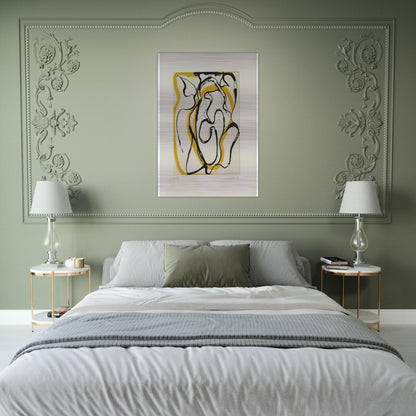 Untitled - Abstract Expressionism - Brice Marden Brushed Aluminum Print - 70x100 cm / 28x40 inches | Brice Marden Aluminum Print | Brice Marden Prints