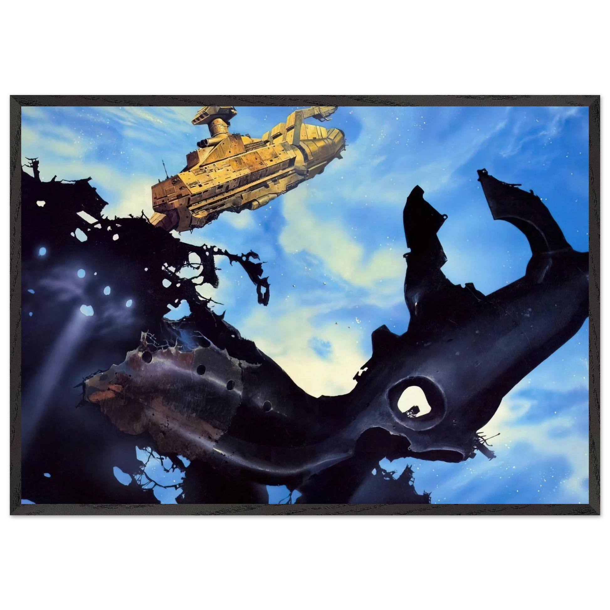 Chris Foss N22 - Chris Foss Framed Art Print – Black Wooden Frame - Default Title - -Framed Art Print