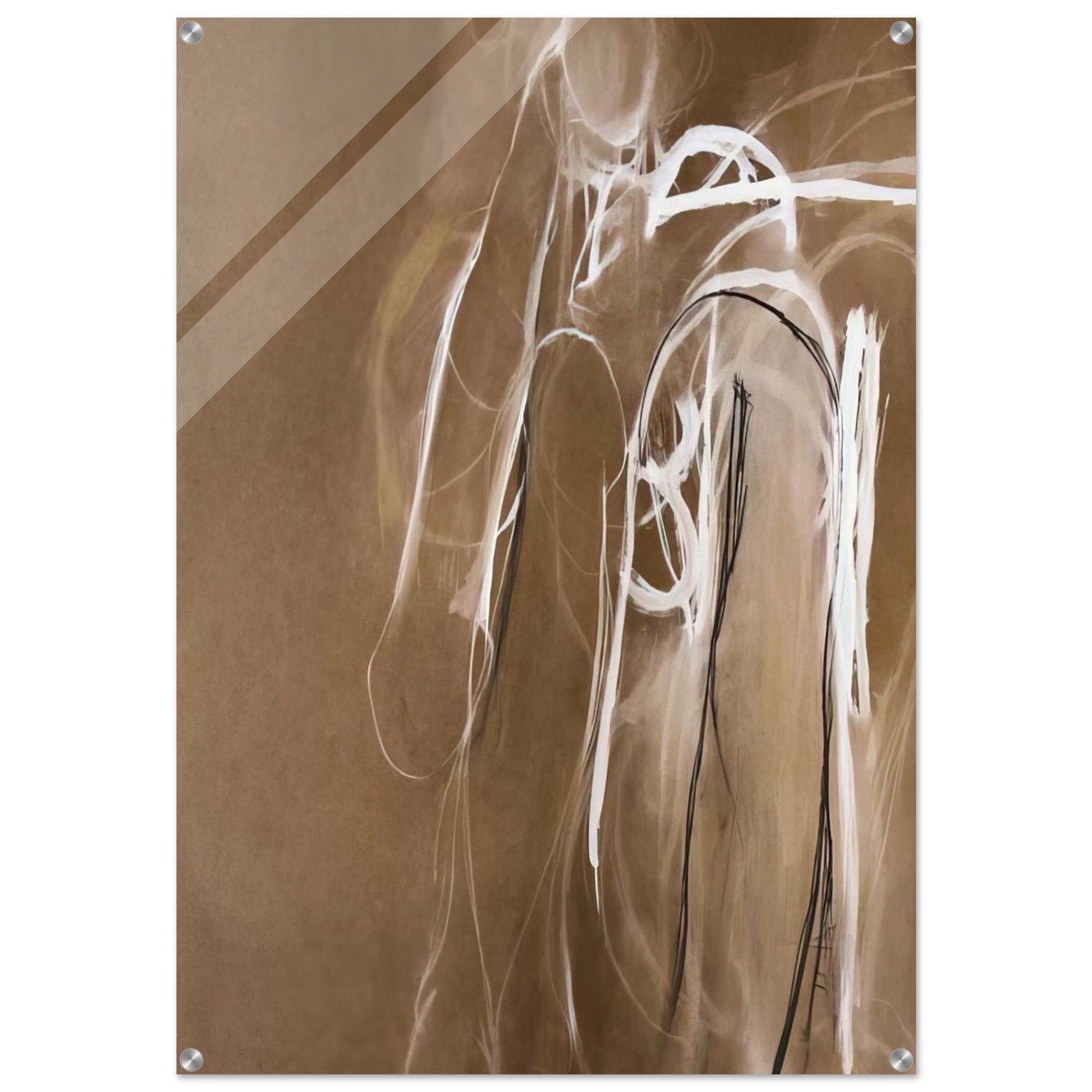 Bathers - 1963 - Brett Whiteley Acrylic Print - 70x100 cm / 28x40″ inches | Brett Whiteley Wall Art | Brett Whiteley Prints