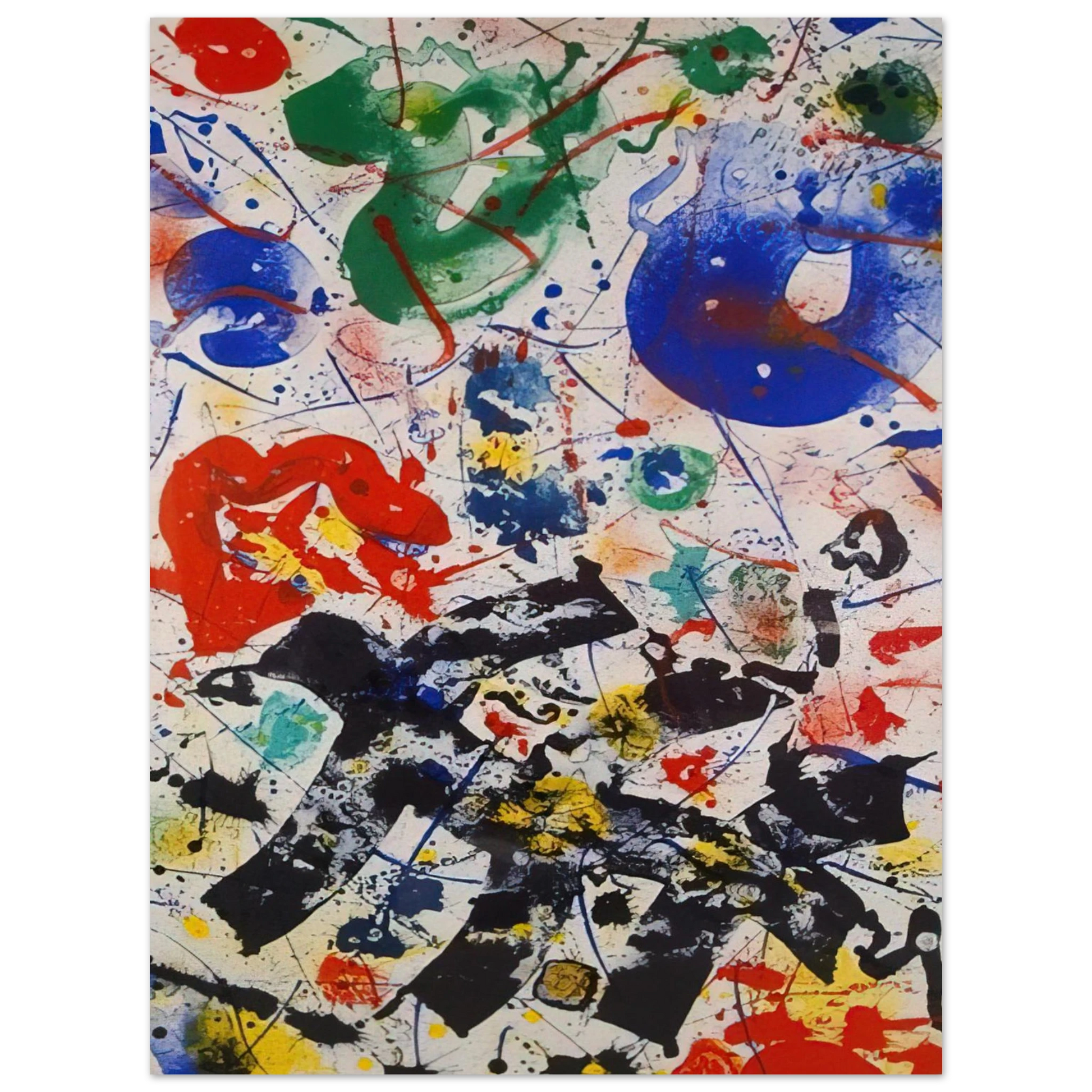 Sam Francis - Untitled  SF 357  Fine Art Poster - Default Title