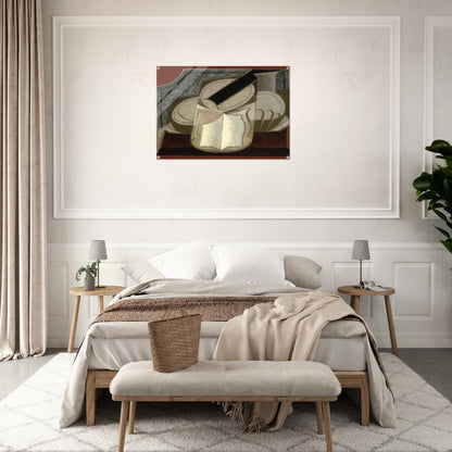 BOOK AND GUITAR 1925 - Juan Gris Acrylic Print - 70x100 cm / 28x40″ inches | Juan Gris Wall Art | Juan Gris Prints