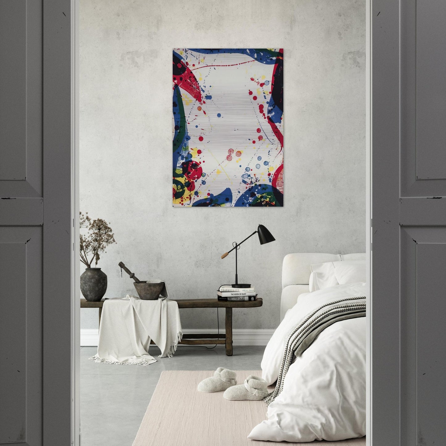 Sulfur Water - Sam Francis Brushed Aluminum Print - 70x100 cm / 28x40 inches | Sam Francis Aluminum Print | Sam Francis Prints