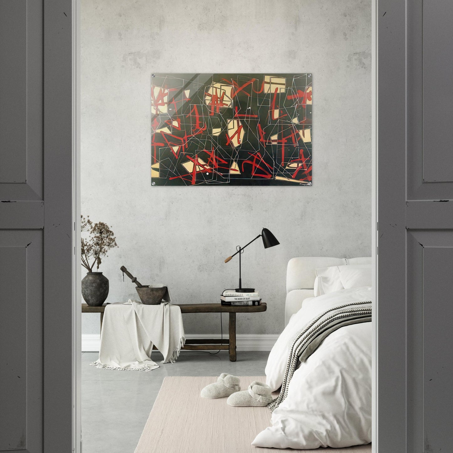 Synapse - 1950 - Jimmy Ernst Acrylic Print - 70x100 cm / 28x40″ inches | Jimmy Ernst Wall Art | Jimmy Ernst Prints