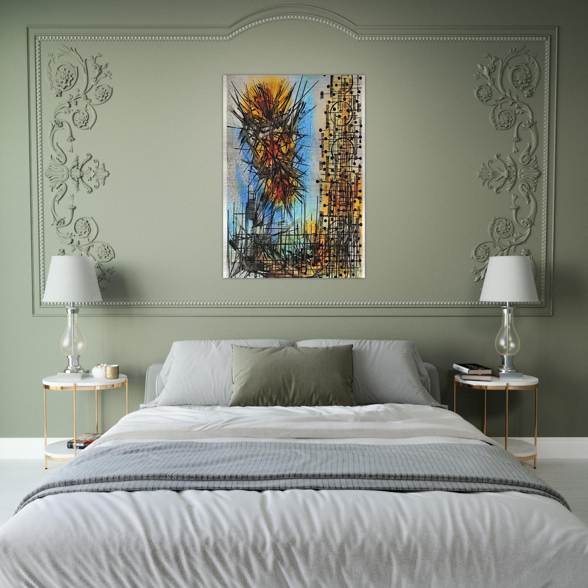 Observation VII - 1965 - Jimmy Ernst Brushed Aluminum Print - 70x100 cm / 28x40 inches | Jimmy Ernst Aluminum Print | Jimmy Ernst Prints