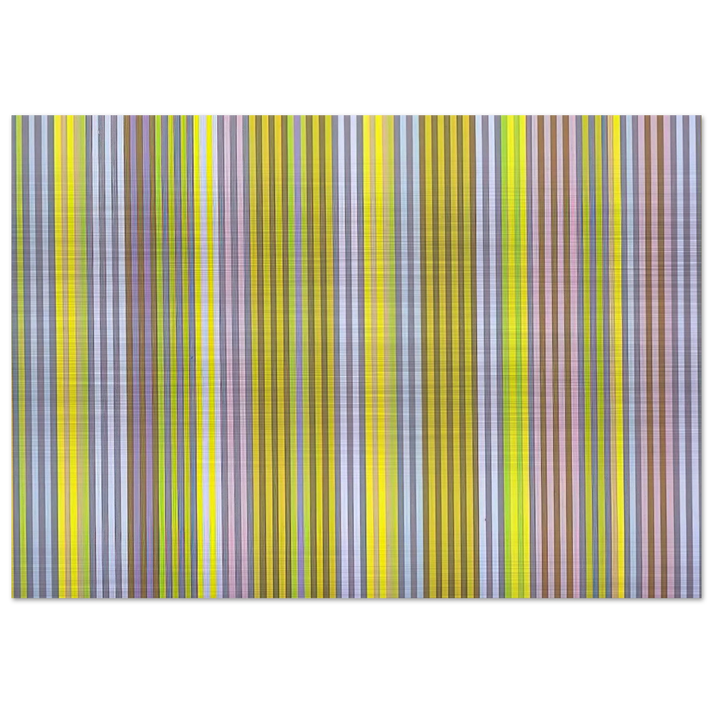 Black Popcorn - 1969 - Gene Davis Brushed Aluminum Print - 70x100 cm / 28x40 inches | Gene Davis Aluminum Print | Gene Davis Prints