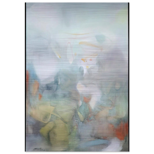2 F VRIER 1986 - Chu teh Chun Brushed Aluminum Print - 70x100 cm / 28x40 inches | Chu teh Chun Aluminum Print | Chu teh Chun Prints