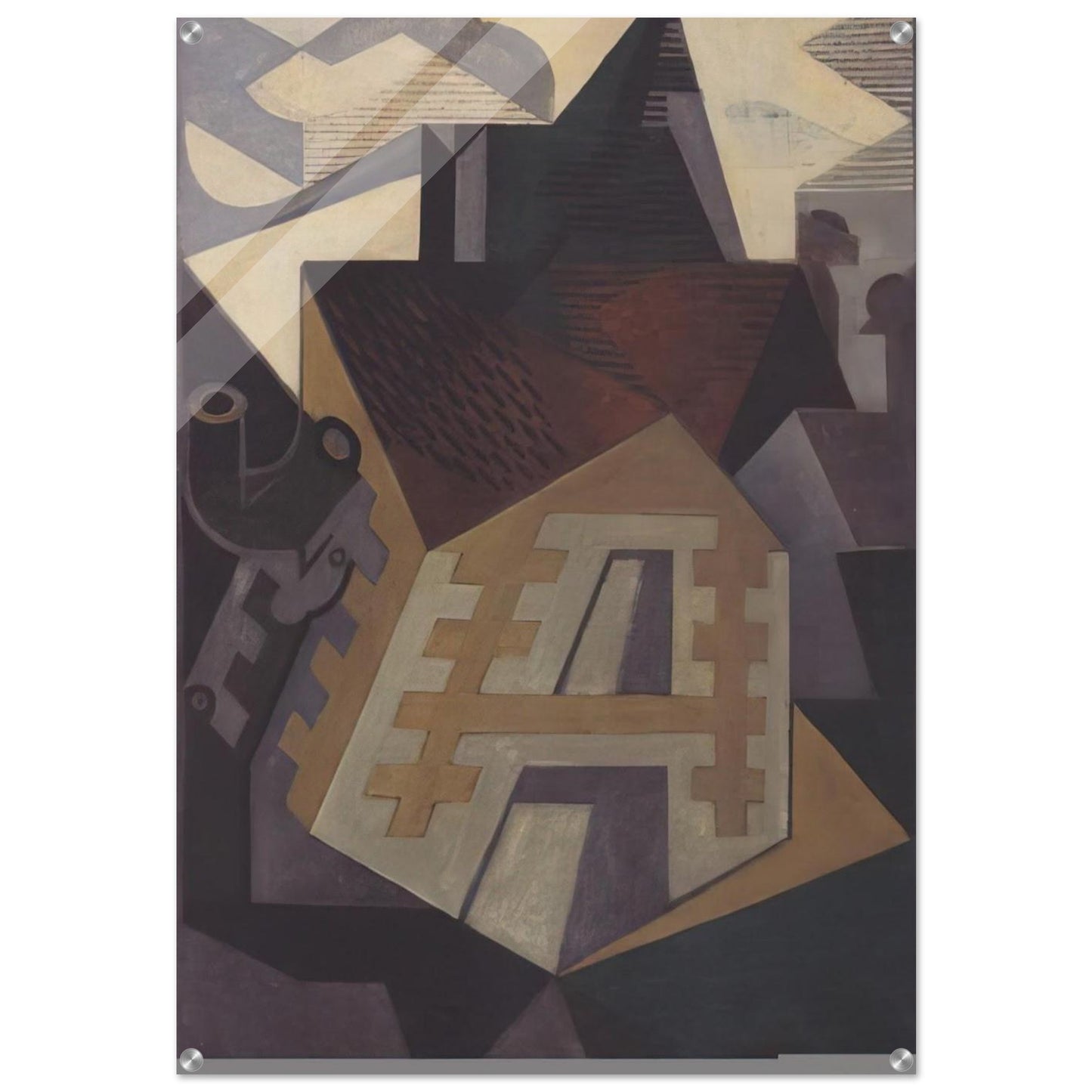 LANDSCAPE AT BEAULIEU 1918 - Juan Gris Acrylic Print - 70x100 cm / 28x40″ inches | Juan Gris Wall Art | Juan Gris Prints
