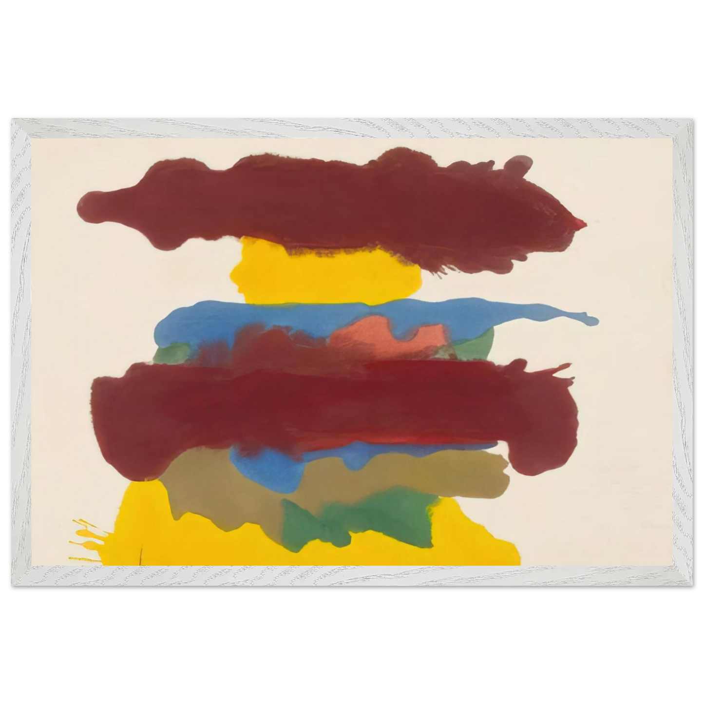 Helen Frankenthaler - Weather Change - 1963 Wall art - A3 (29.7 x 42  cm) - Premium Wooden Framed Poster With Fine Art Paper - Wood frame