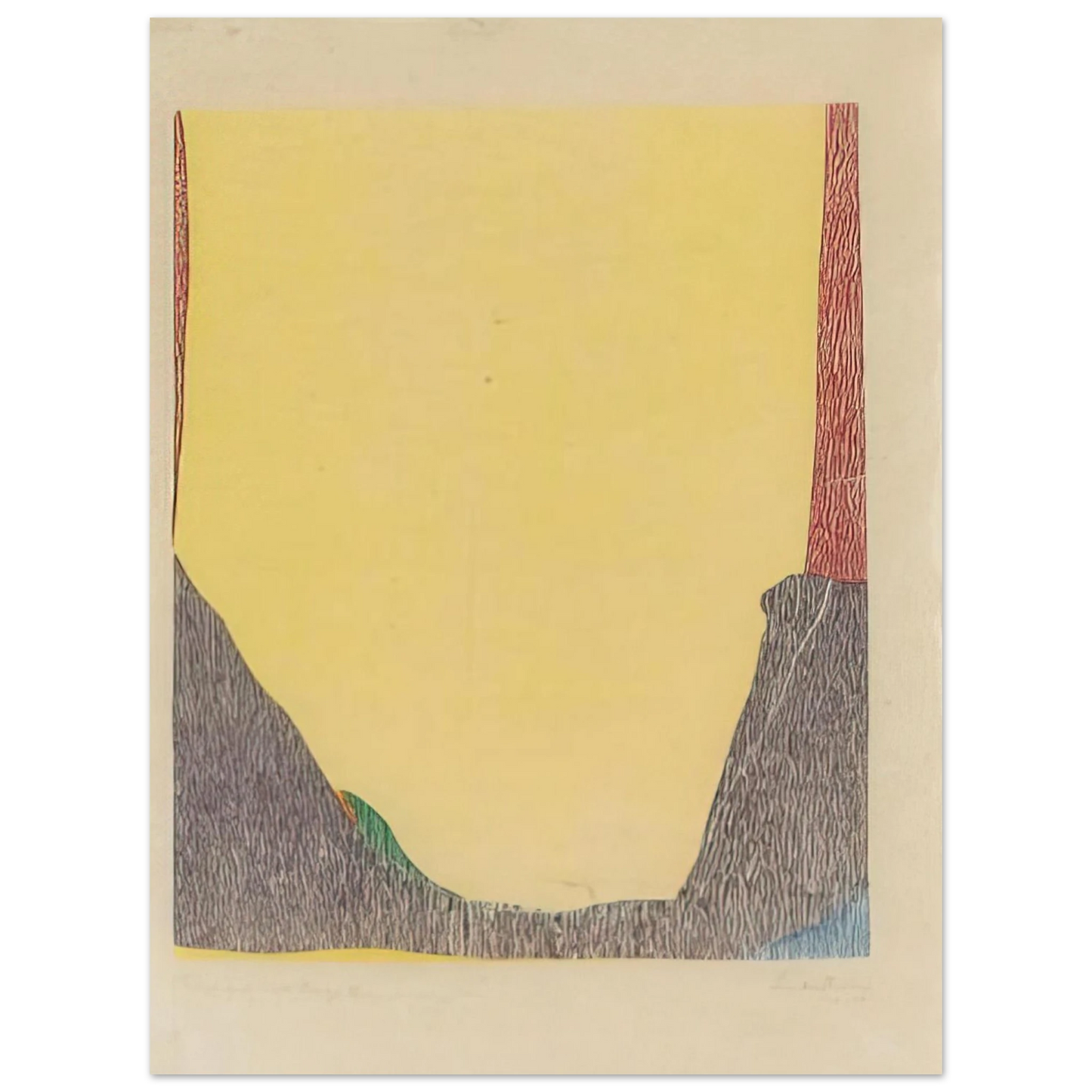 Helen Frankenthaler - East and Beyond - 1973 Wall art - 40x50 cm / 16x20 inches - Premium Wooden Framed Poster With Fine Art Paper - Wood frame