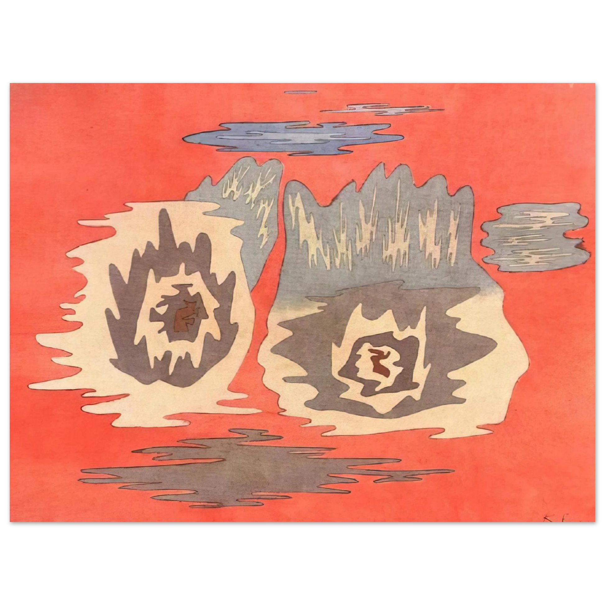 Paul Klee - THE PLACE OF THE TWINS 1929 Fine Art Poster - Default Title