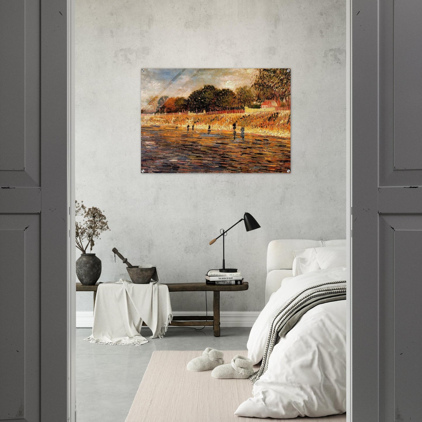 The Banks of the Seine - Vincent van Gogh Acrylic Print - 70x100 cm / 28x40″ inches