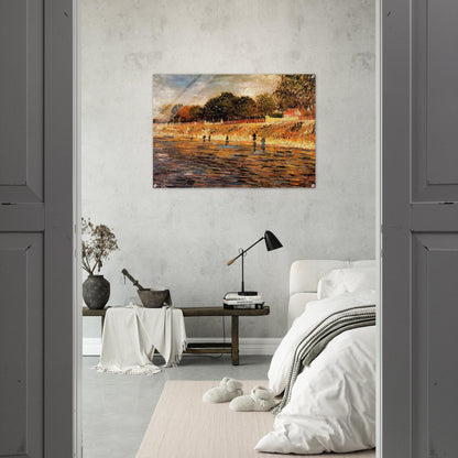 The Banks of the Seine - Vincent van Gogh Acrylic Print - 70x100 cm / 28x40″ inches