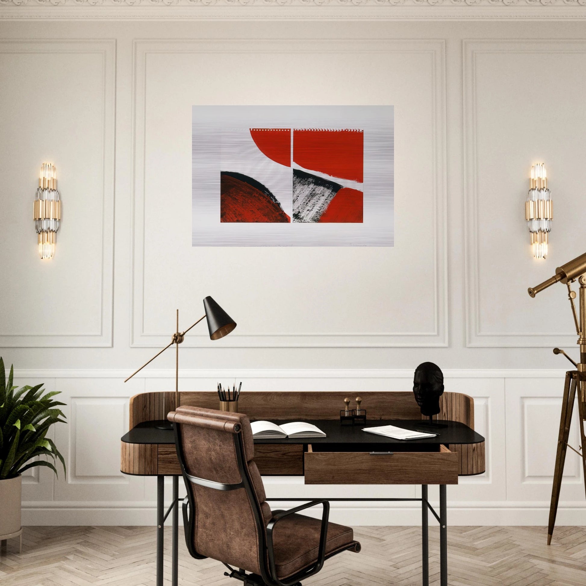 WHO KNOWS THE BEGINNING AND WHO KNOWS THE END II 1976 - BLINKY PALERMO Brushed Aluminum Print - 70x100 cm / 28x40 inches | BLINKY PALERMO Aluminum Print | BLINKY PALERMO Prints