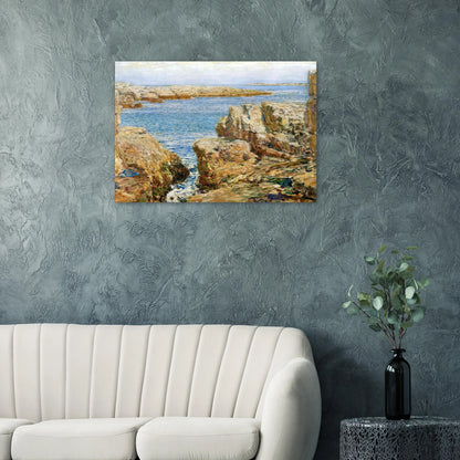 Coast Scene, Isles of Shoals - Childe Hassam Brushed Aluminum Print - 70x100 cm / 28x40 inches | Childe Hassam Aluminum Print | Childe Hassam Prints