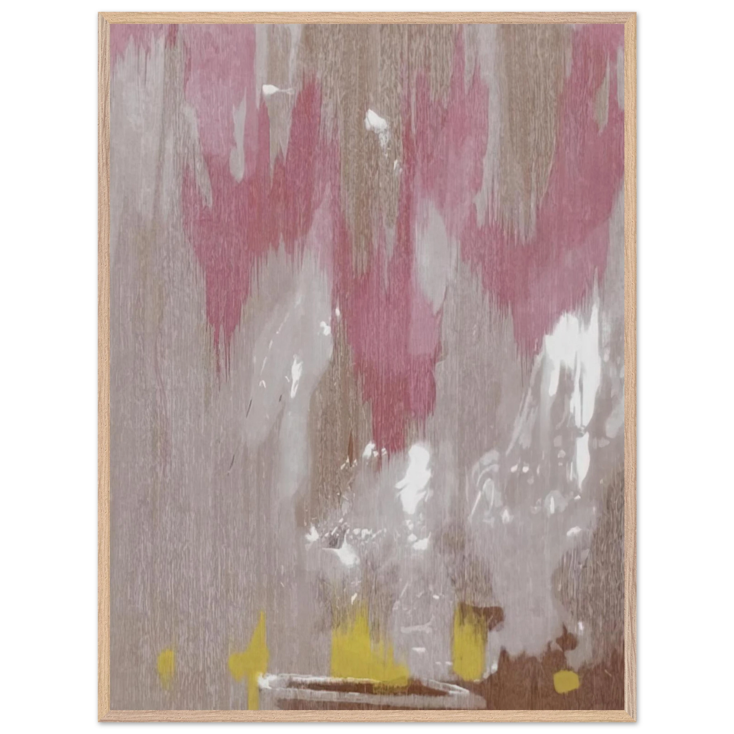 Helen Frankenthaler - Tales of Genji IV - 1998 Wall art - 60x80 cm / 24x32 inches - Premium Wooden Framed Poster With Fine Art Paper - White frame