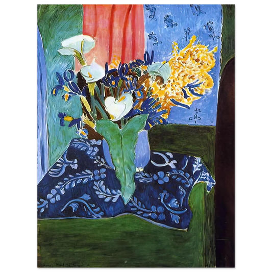 Henri Matisse - CALLA LILIES IRISES AND MIMOSAS 1913 Fine Art Poster - Default Title