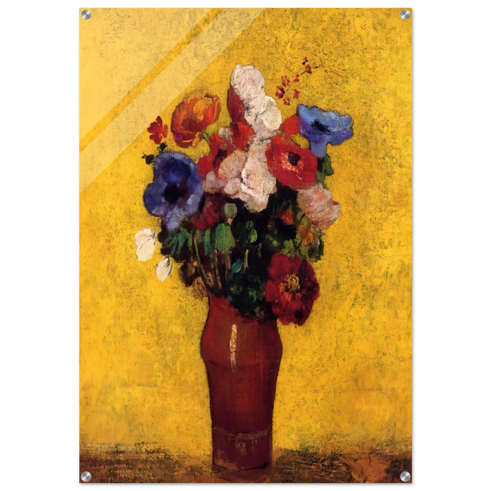 FLOWERS 4 - Odilon Redon Acrylic Print - 70x100 cm / 28x40″ inches