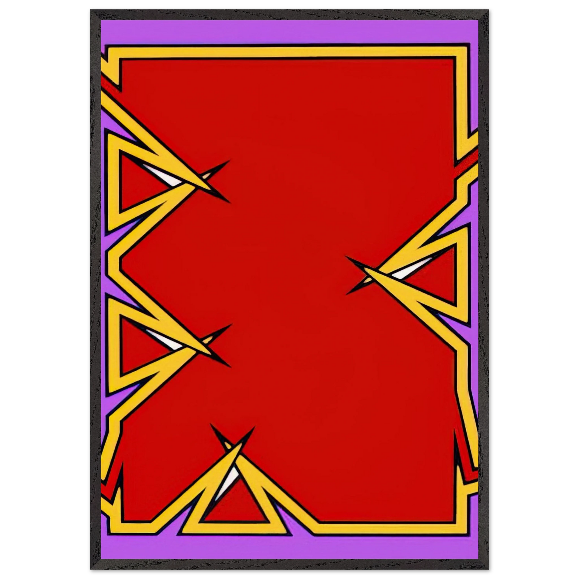 Boston Tea Party - 1975 - Nicholas Krushenick Framed Art Print – Black Wooden Frame - Default Title - -Framed Art Print