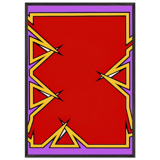 Boston Tea Party - 1975 - Nicholas Krushenick Framed Art Print – Black Wooden Frame - Default Title - -Framed Art Print