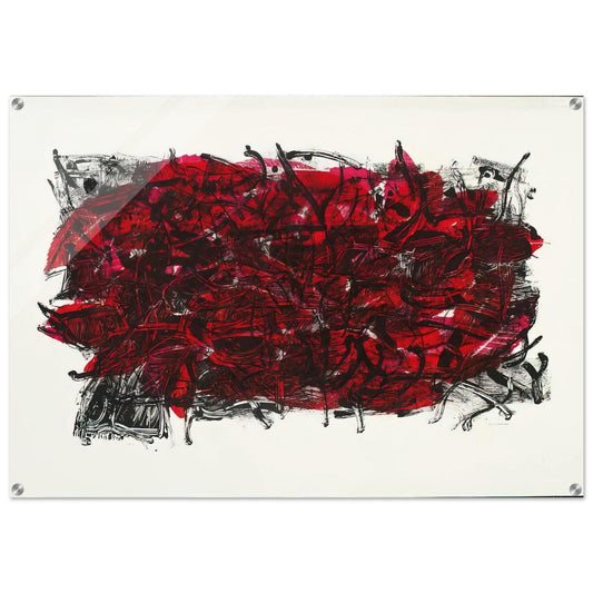 Leaves III 1967 - Jean-Paul Riopelle Acrylic Print - 70x100 cm / 28x40″ inches