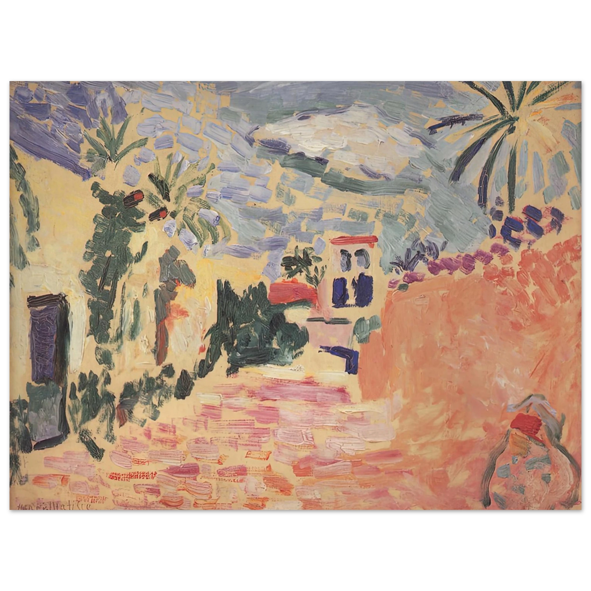 Henri Matisse - STREET AT BISKRA 1906 Fine Art Poster - Default Title