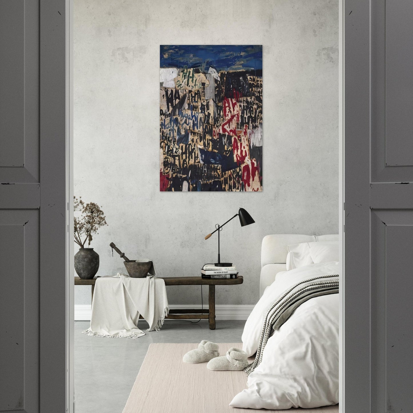 Allan Kaprow on the Legacy of Jackson Pollock - Allan Kaprow Brushed Aluminum Print - 70x100 cm / 28x40 inches | Allan Kaprow Aluminum Print | Allan Kaprow Prints