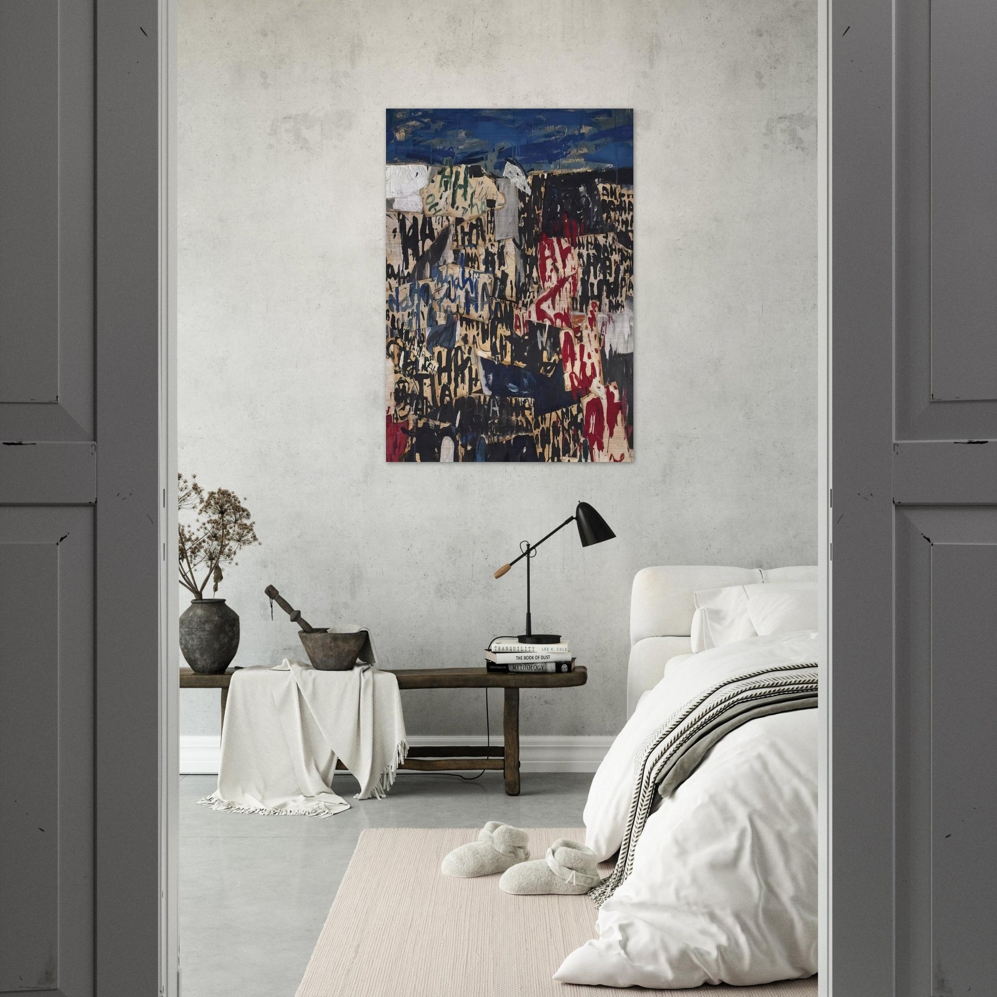 Allan Kaprow on the Legacy of Jackson Pollock - Allan Kaprow Brushed Aluminum Print - 70x100 cm / 28x40 inches | Allan Kaprow Aluminum Print | Allan Kaprow Prints