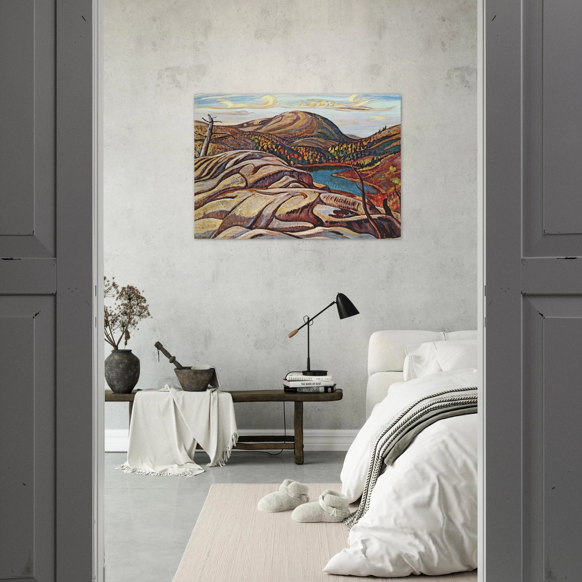 Nellie Lake - 1933 - A.Y. Jackson Brushed Aluminum Print - 70x100 cm / 28x40 inches | A.Y. Jackson Aluminum Print | A.Y. Jackson Prints