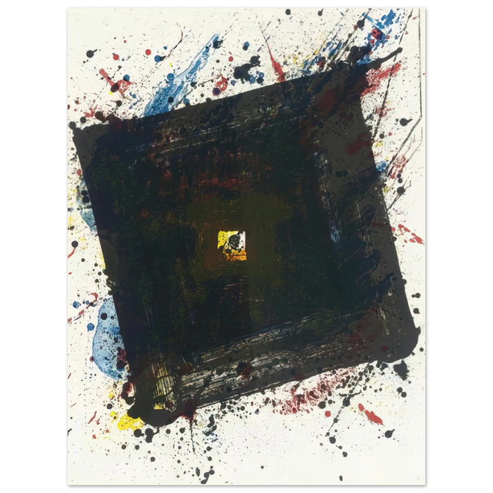 Sam Francis - Dark and Fast  75x100 cm / 30x40inches Fine Art Poster