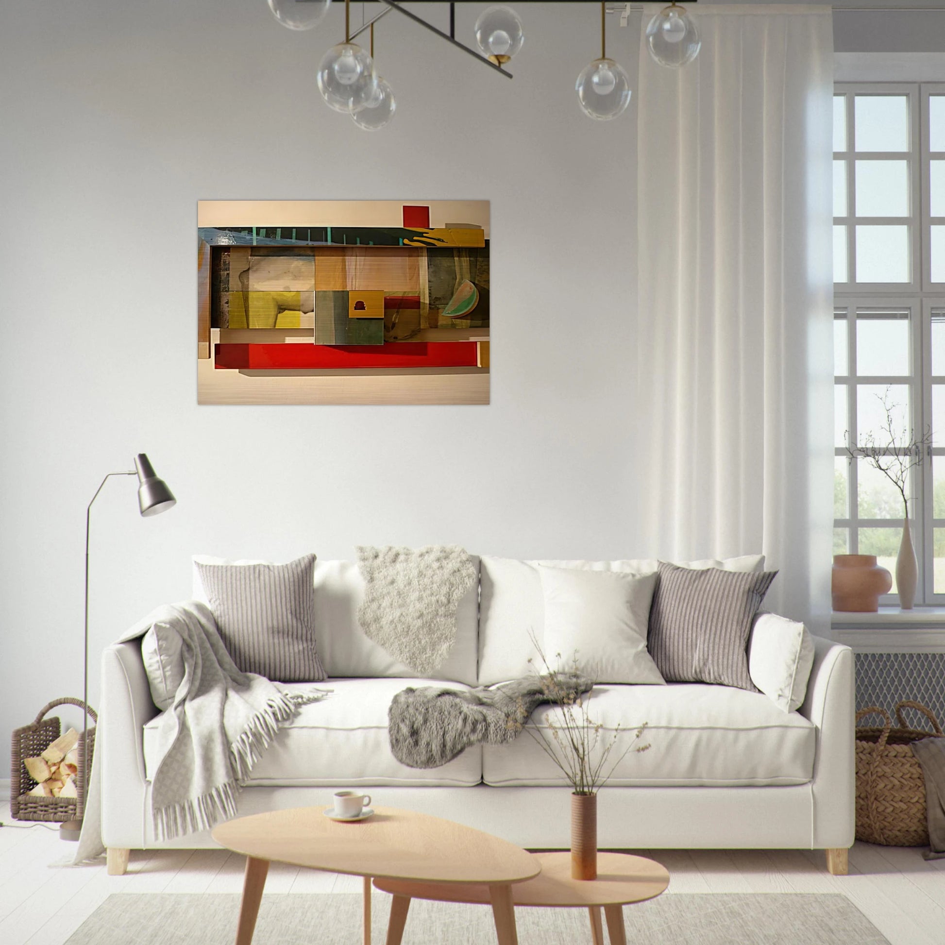 Horse - Sam Gilliam Brushed Aluminum Print - 70x100 cm / 28x40 inches | Sam Gilliam Aluminum Print | Sam Gilliam Prints