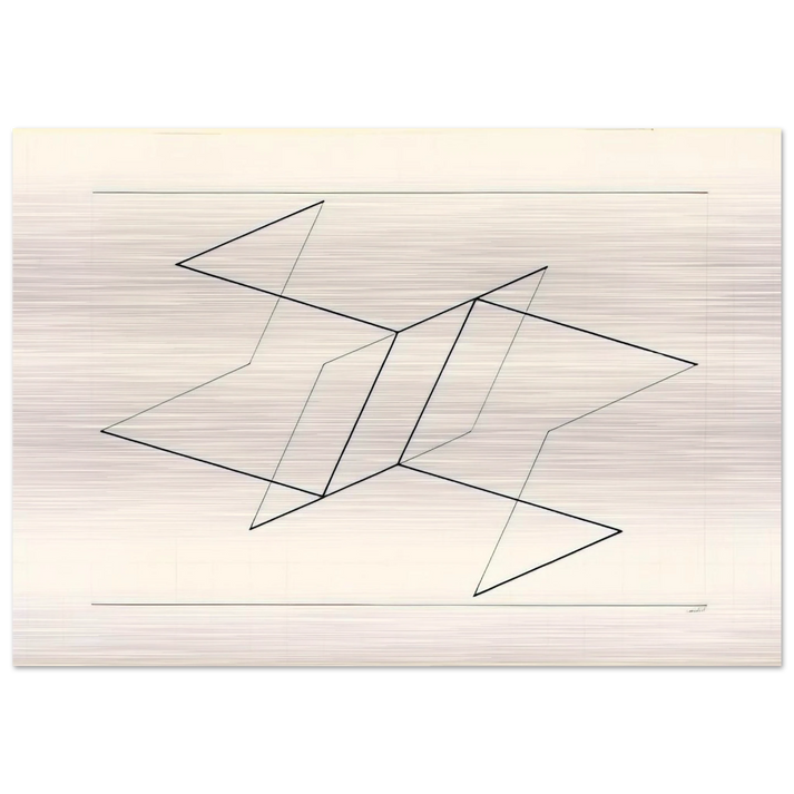 STRUCTURAL CONSTELLATION 1955 - Josef Albers Brushed Aluminum Print - 70x100 cm / 28x40 inches | Josef Albers Aluminum Print | Josef Albers Prints