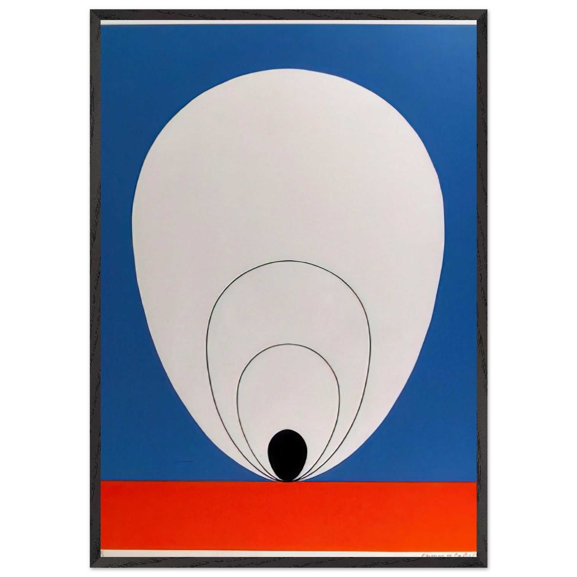 Tulip - 1978 - Clarence Holbrook Carter Framed Art Print – Black Wooden Frame - Default Title - -Framed Art Print