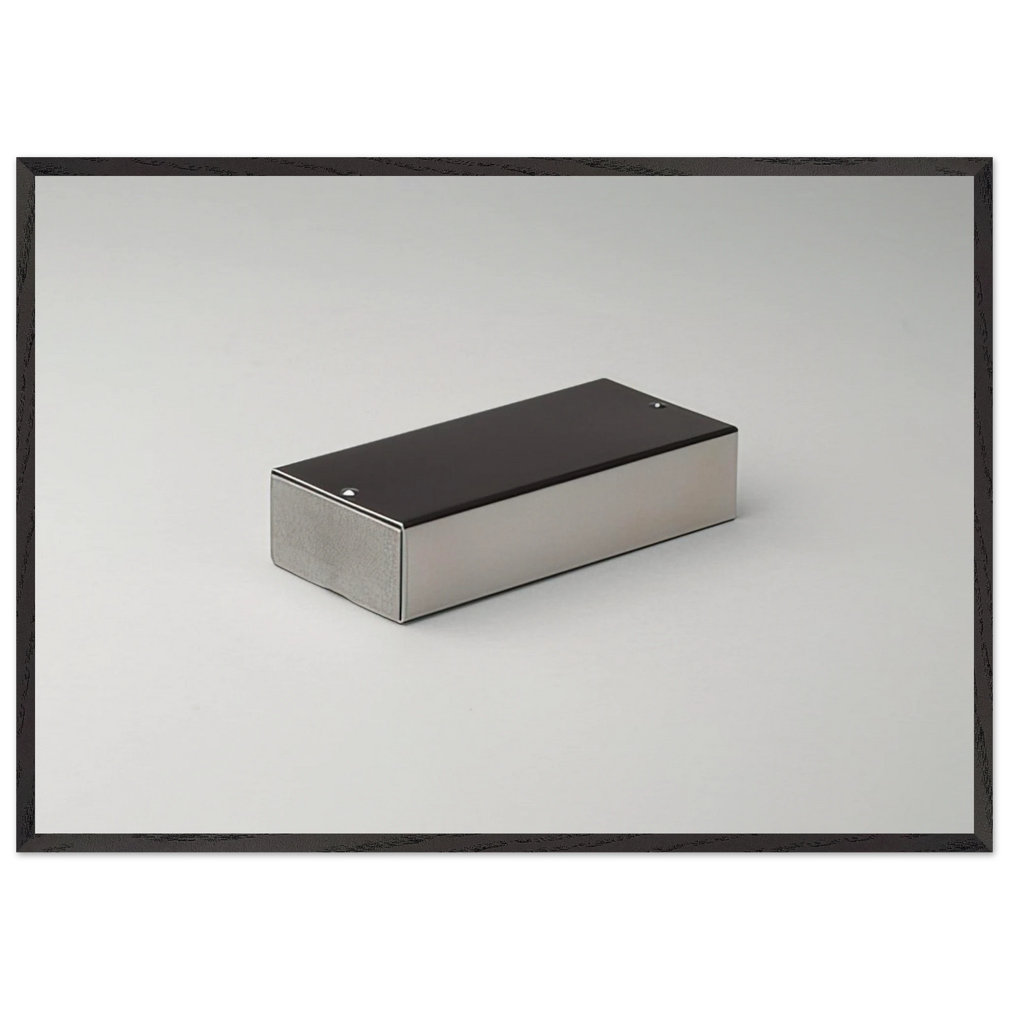 Double Ashtray Model No 205A Cipro - 1974 - Bruno Munari Framed Art Print – Black Wooden Frame - Default Title - -Framed Art Print