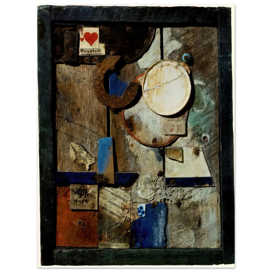 Kurt Schwitters - MERZBILD ROSSFETT 1919 Fine Art Poster - Default Title