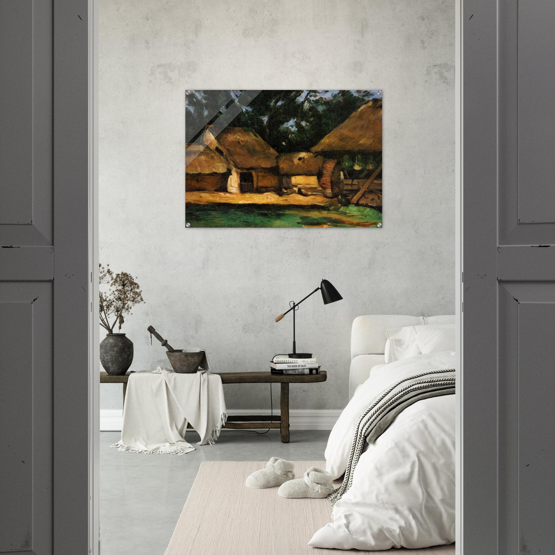 The Oilmill - Paul Cézanne Acrylic Print - 70x100 cm / 28x40″ inches | Paul Cézanne Wall Art | Paul Cézanne Prints