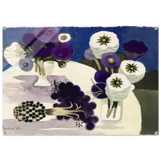 Blue - 2006 - Mary Fedden Acrylic Print - 70x100 cm / 28x40″ inches