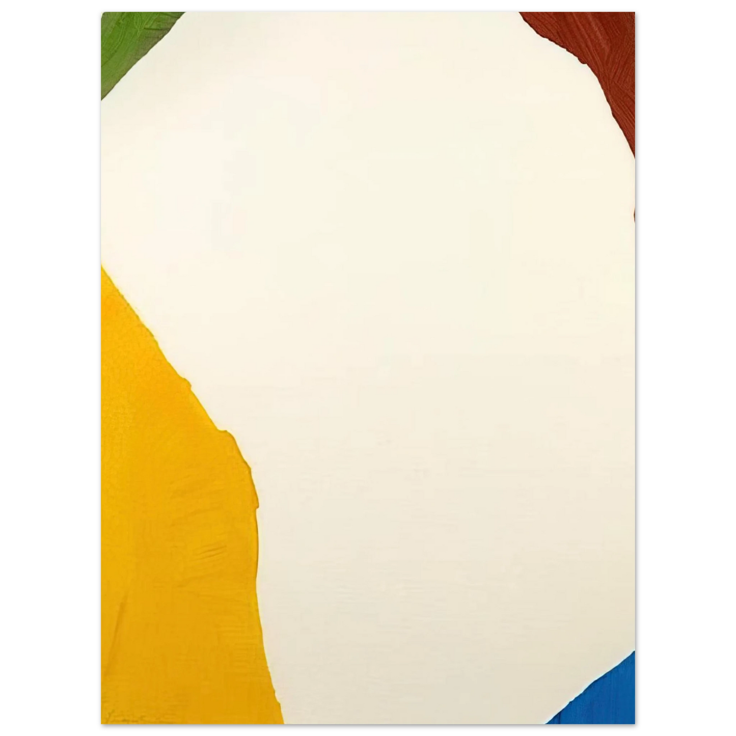 Helen Frankenthaler - Wind Directions - 1970 Wall art - 27x35 cm / 11x14 inches - Premium Wooden Framed Poster With Fine Art Paper - Black frame