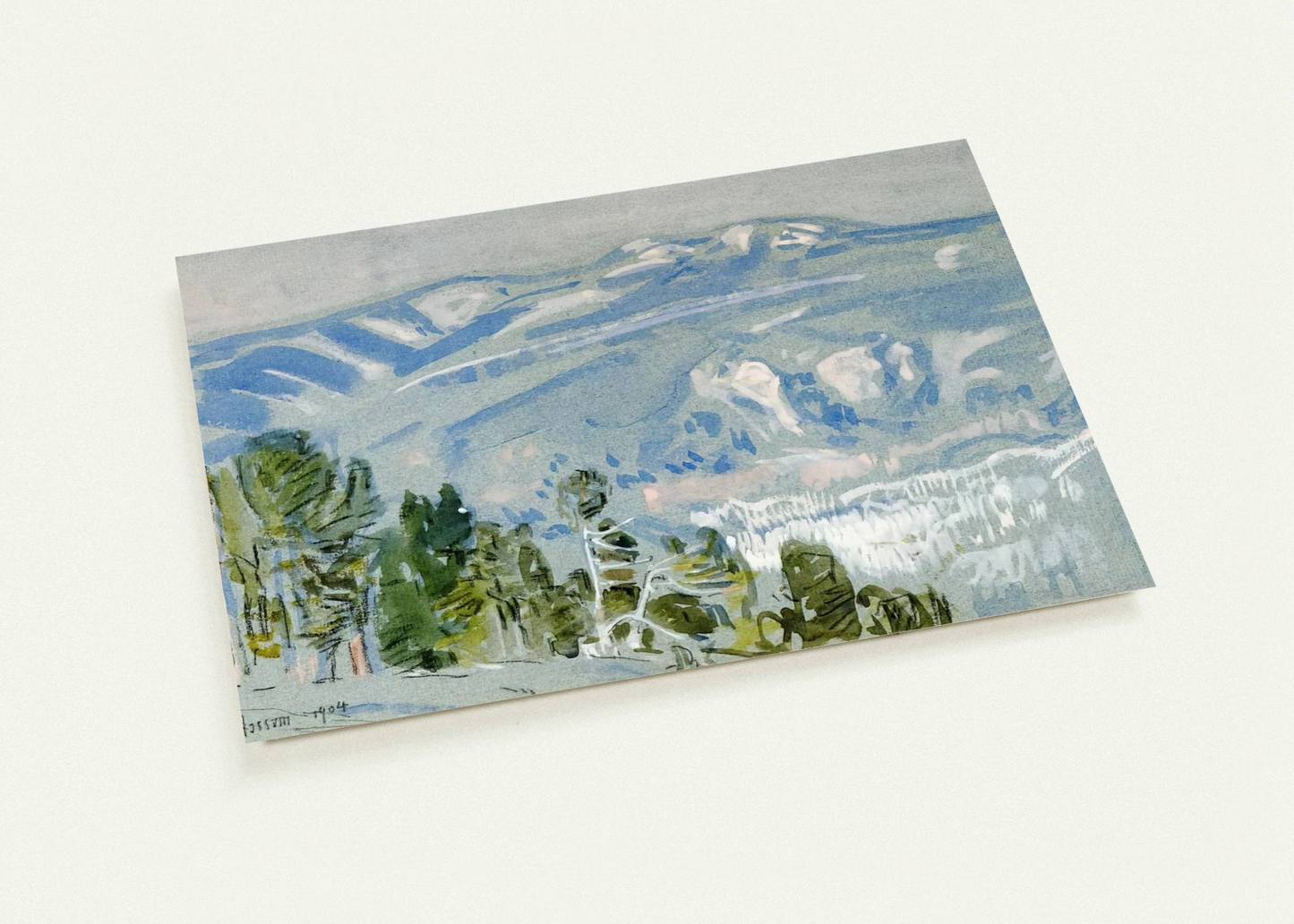 Looking towards Mount Adams from Mount Hood By Childe Hassam Pack of 10 Post Cards | Childe Hassam Post Cards | A6 (10.5 x 14.8 cm) - 4.1 x 5.8 inches