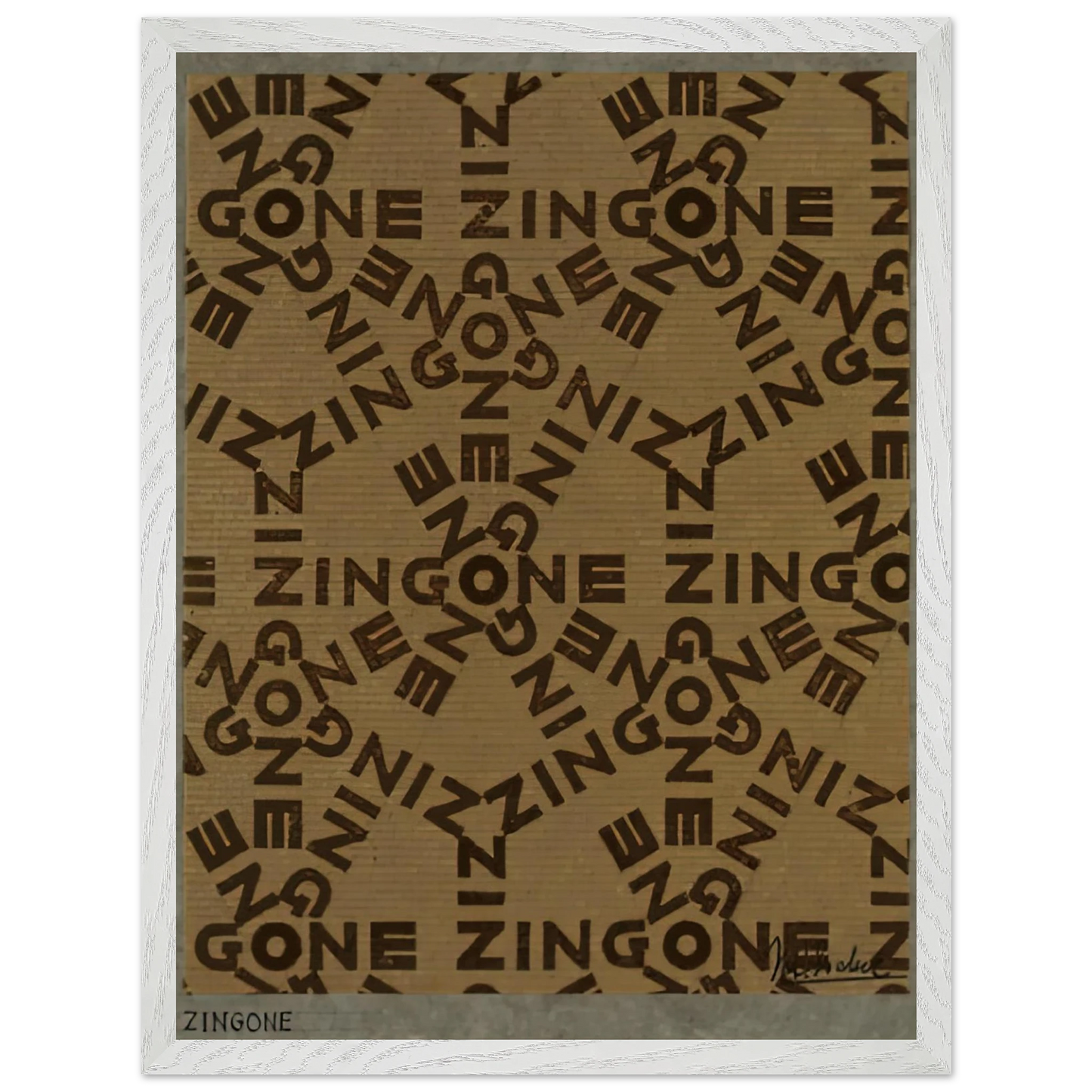 MC Escher - ESCHER (20) Wall Art - 30x40 cm / 12x16 inches - Premium Wooden Framed Poster With Fine Art Paper - White frame