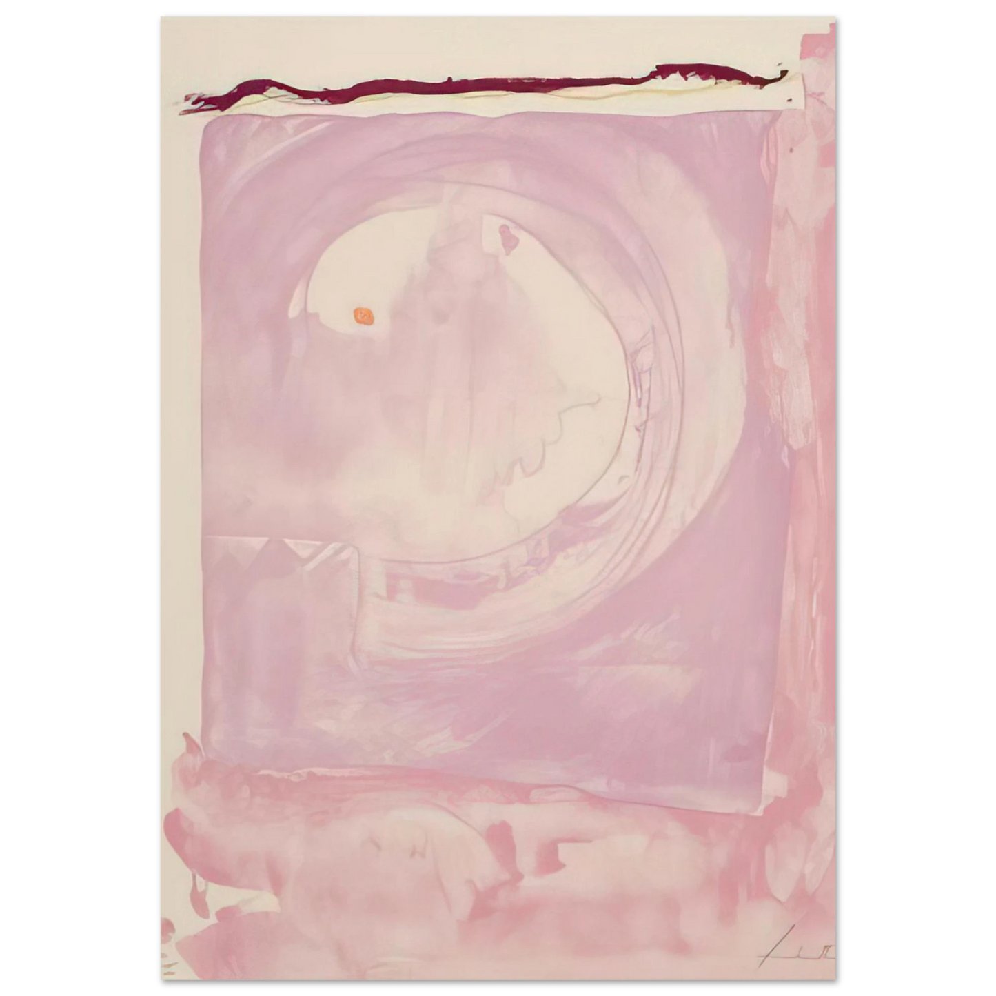 Helen Frankenthaler - Reflections IX - 1995 Wall art - 13x18 cm / 5x7 inches - Fine Art Poster - -