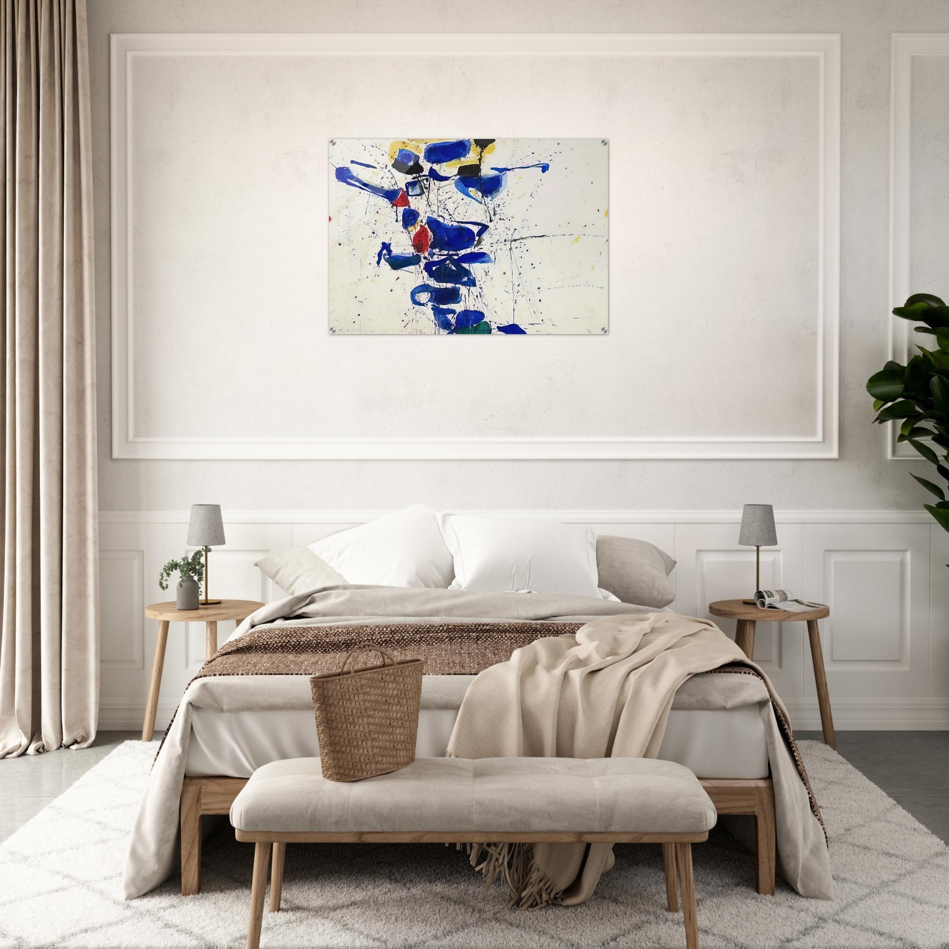 Untitled  SF59-531  - Sam Francis Acrylic Print - 70x100 cm / 28x40″ inches | Sam Francis Wall Art | Sam Francis Prints