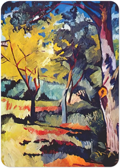 Landscape at Ladyzhino - 1908 By Natalia Goncharova Pack of 10 Post Cards | Natalia Goncharova Post Cards | A6 (10.5 x 14.8 cm) - 4.1 x 5.8 inches