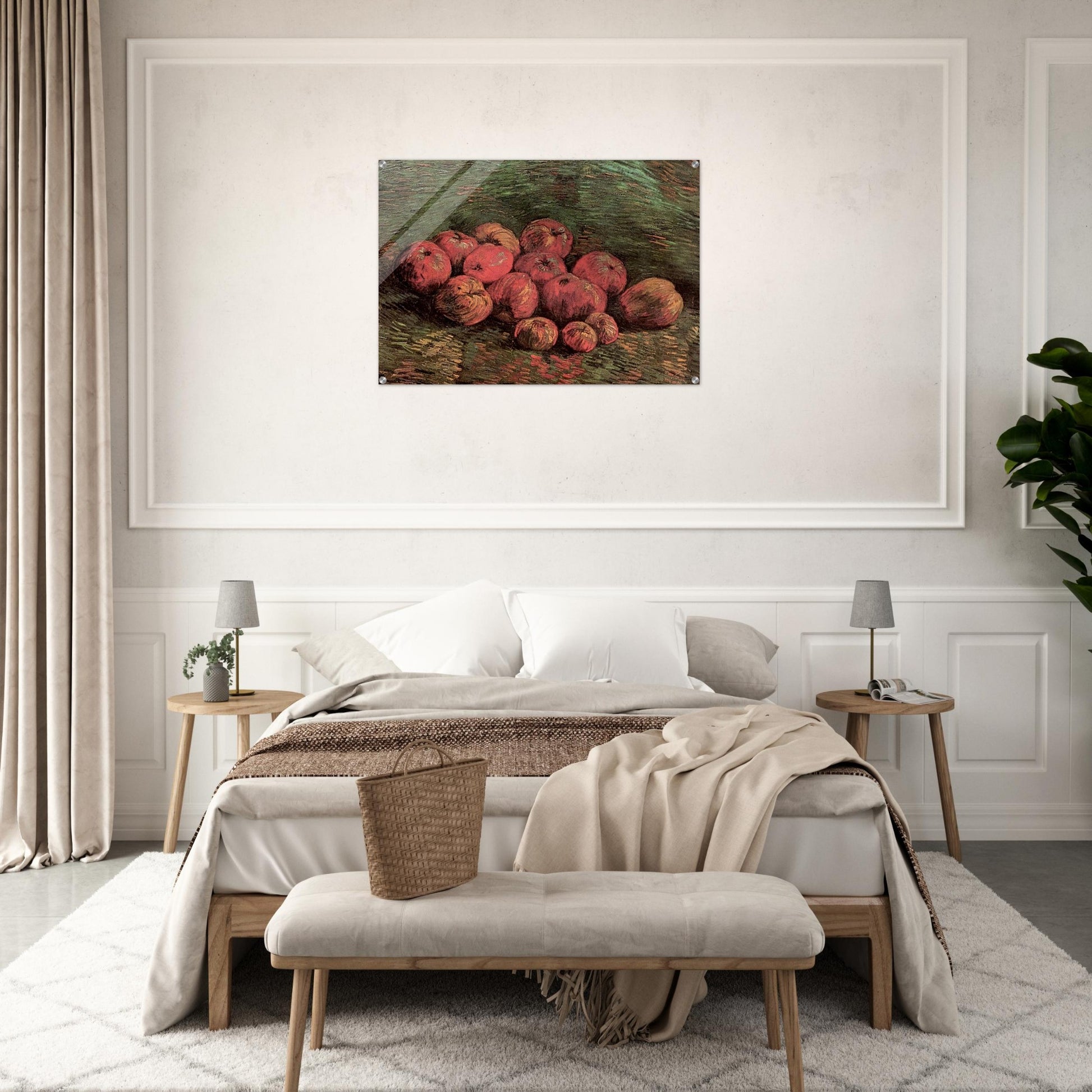 Still Life with Apples - Vincent van Gogh Acrylic Print - 70x100 cm / 28x40″ inches