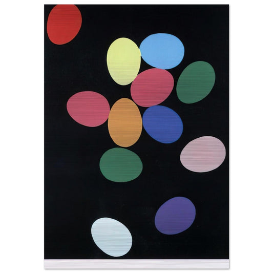 Eggs - Andy Warhol Brushed Aluminum Print - 70x100 cm / 28x40 inches | Andy Warhol Aluminum Print | Andy Warhol Prints