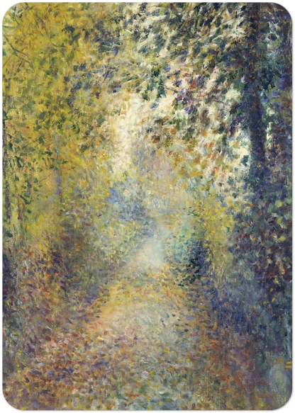 In the Woods By Pierre-Auguste Renoir Pack of 10 Post Cards | Pierre-Auguste Renoir Post Cards | A6 (10.5 x 14.8 cm) - 4.1 x 5.8 inches